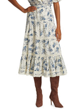 Load image into Gallery viewer, The Great Lace Insert Flounce Midiskirt
