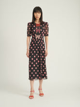 Load image into Gallery viewer, Saloni Jamie Dress in Blush Polka Dot
