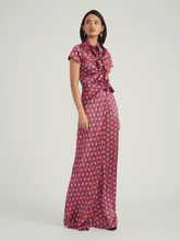 Load image into Gallery viewer, Saloni Kelly Dress - Small Sorrel Wine
