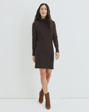 Load image into Gallery viewer, Veronica Beard Saranac Cashmere Mini Dress- Brown Melange
