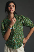 Load image into Gallery viewer, Trovata Gemma Blouse - Green Motif
