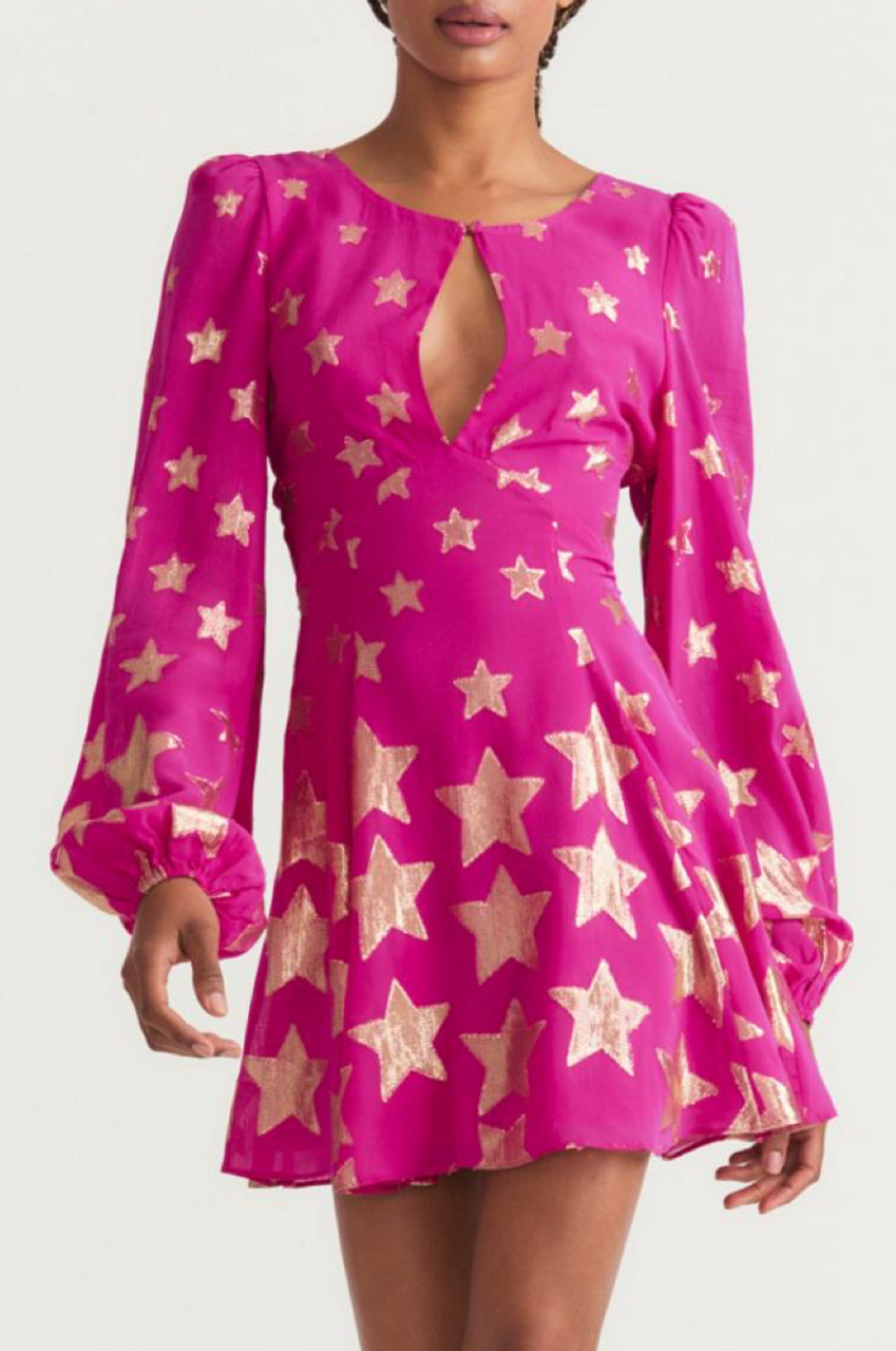 Love Shack Fancy Ivette Dress- Very Berry