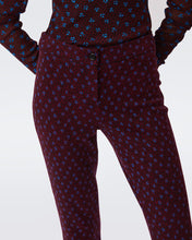 Load image into Gallery viewer, DVF Greg Wool Jacquard Pants- Dot Sake Wine Pink
