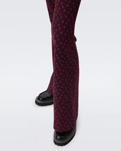 Load image into Gallery viewer, DVF Greg Wool Jacquard Pants- Dot Sake Wine Pink
