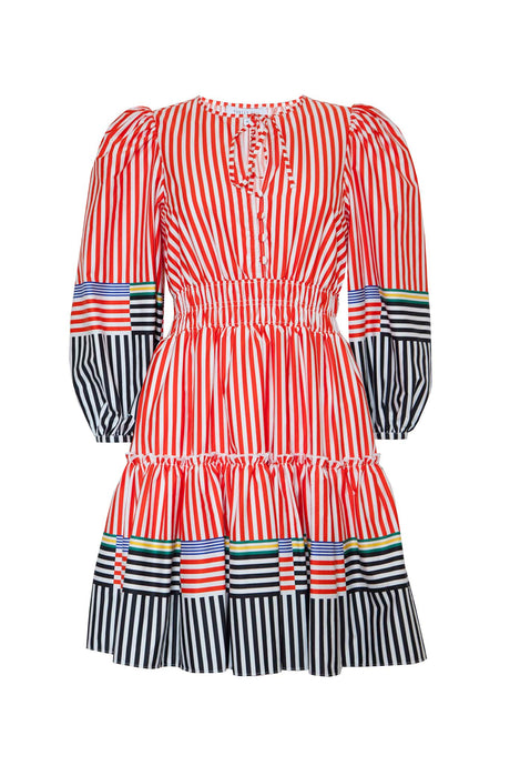 Hunter Bell Ellison Dress- Engineered Stripe