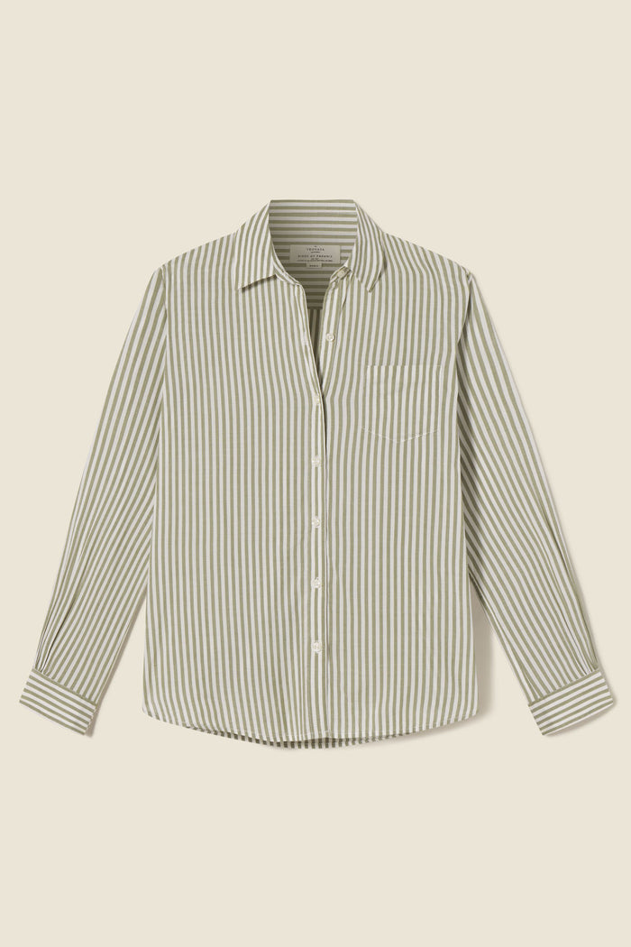 Trovata Grace Classic Shirt- Sycamore Stripe