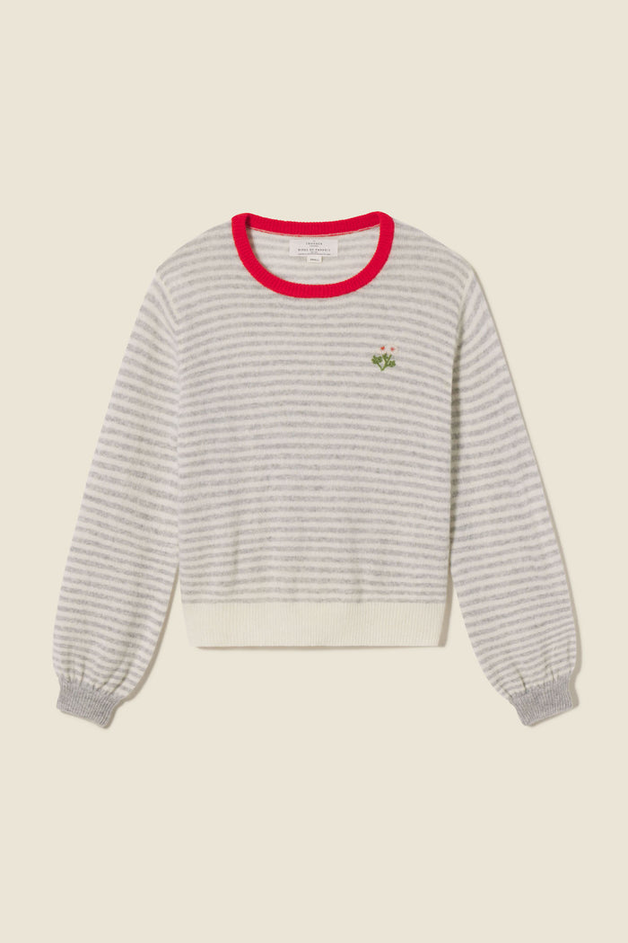 Trovata Glorgia Sweater-Grey Stripe