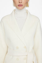 Load image into Gallery viewer, Anine Bing Dylan Double Breasted Wool &amp; Cashmere Blend Coat- Off White
