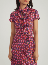Load image into Gallery viewer, Saloni Kelly Dress - Small Sorrel Wine
