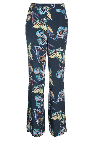 DVF Federica Pants- Abstract Butterfly Navy Blue