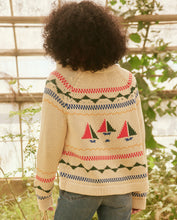 Load image into Gallery viewer, The Great Sailboat Lodge Cardigan Cream Multi
