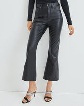 Load image into Gallery viewer, Veronica Beard Carson High Rise Ankle Flare Pants- Vegan Leather
