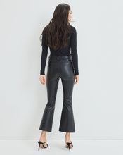 Load image into Gallery viewer, Veronica Beard Carson High Rise Ankle Flare Pants- Vegan Leather
