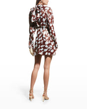 Load image into Gallery viewer, Tanya Taylor Hannah Floral Silk Lame Mini Dress
