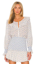 Load image into Gallery viewer, Love Shack Fancy Goldie Blouse Powder Blue
